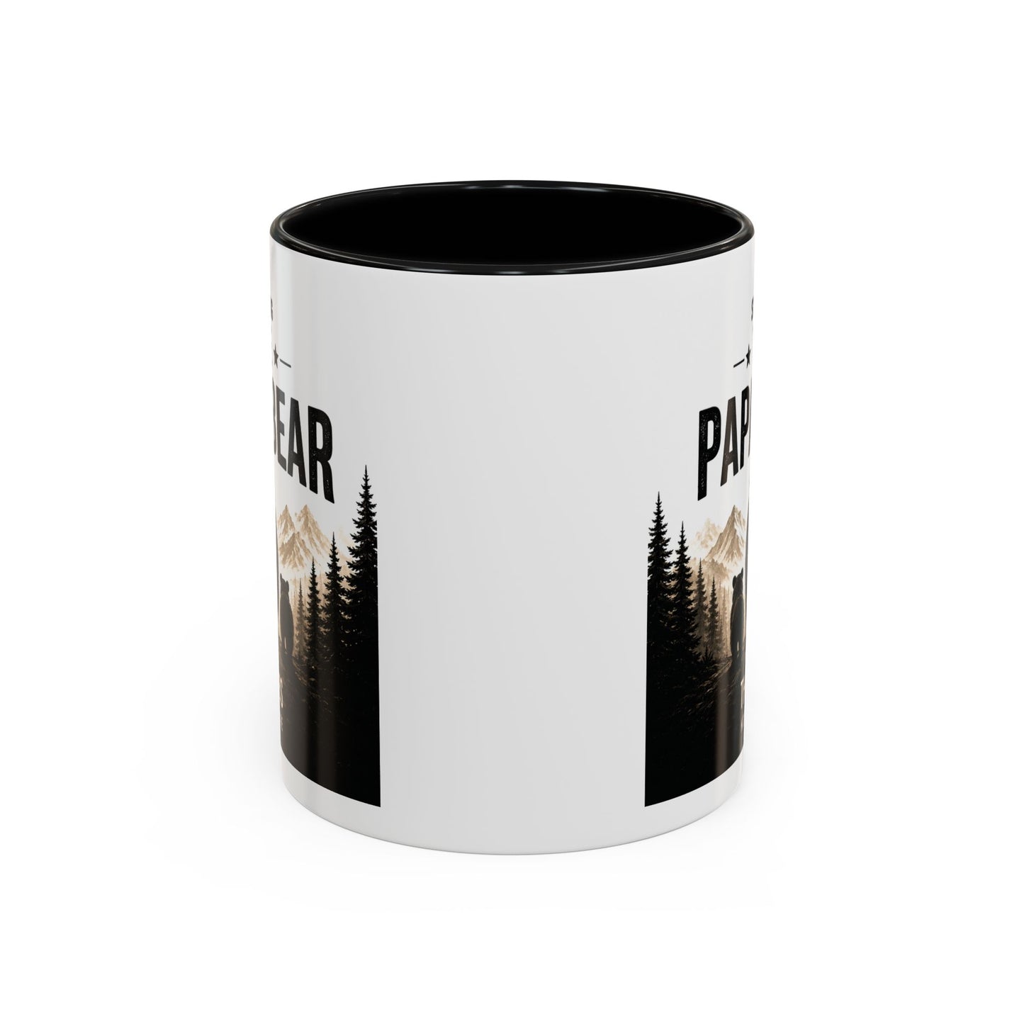 Papa Bear Mug for Dad – Personalised Coffee Mug Gift for Fathers (11oz)