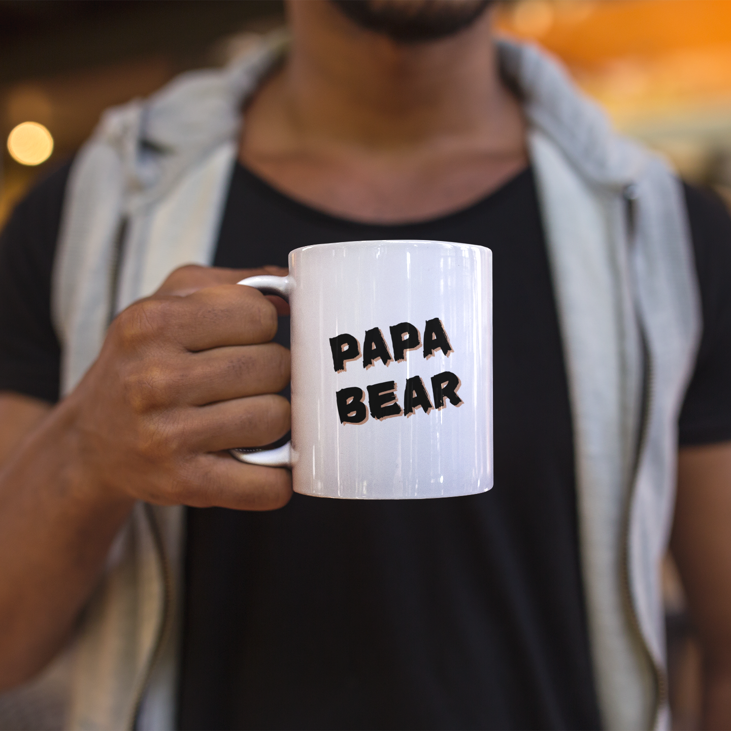 Beary Quiet 'PAPA BEAR' Cool Coffee Mug