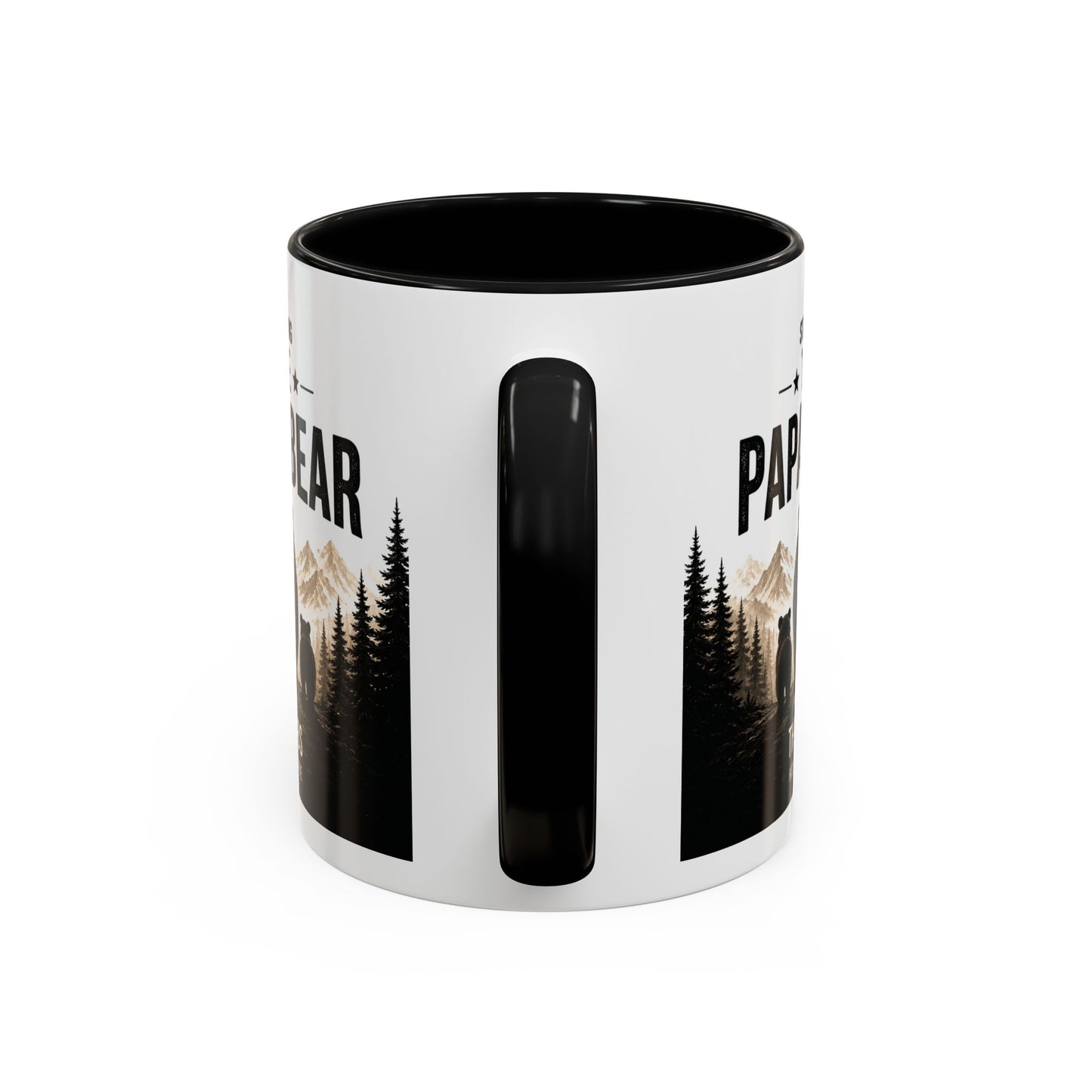 Papa Bear Mug for Dad – Personalised Coffee Mug Gift for Fathers (11oz)