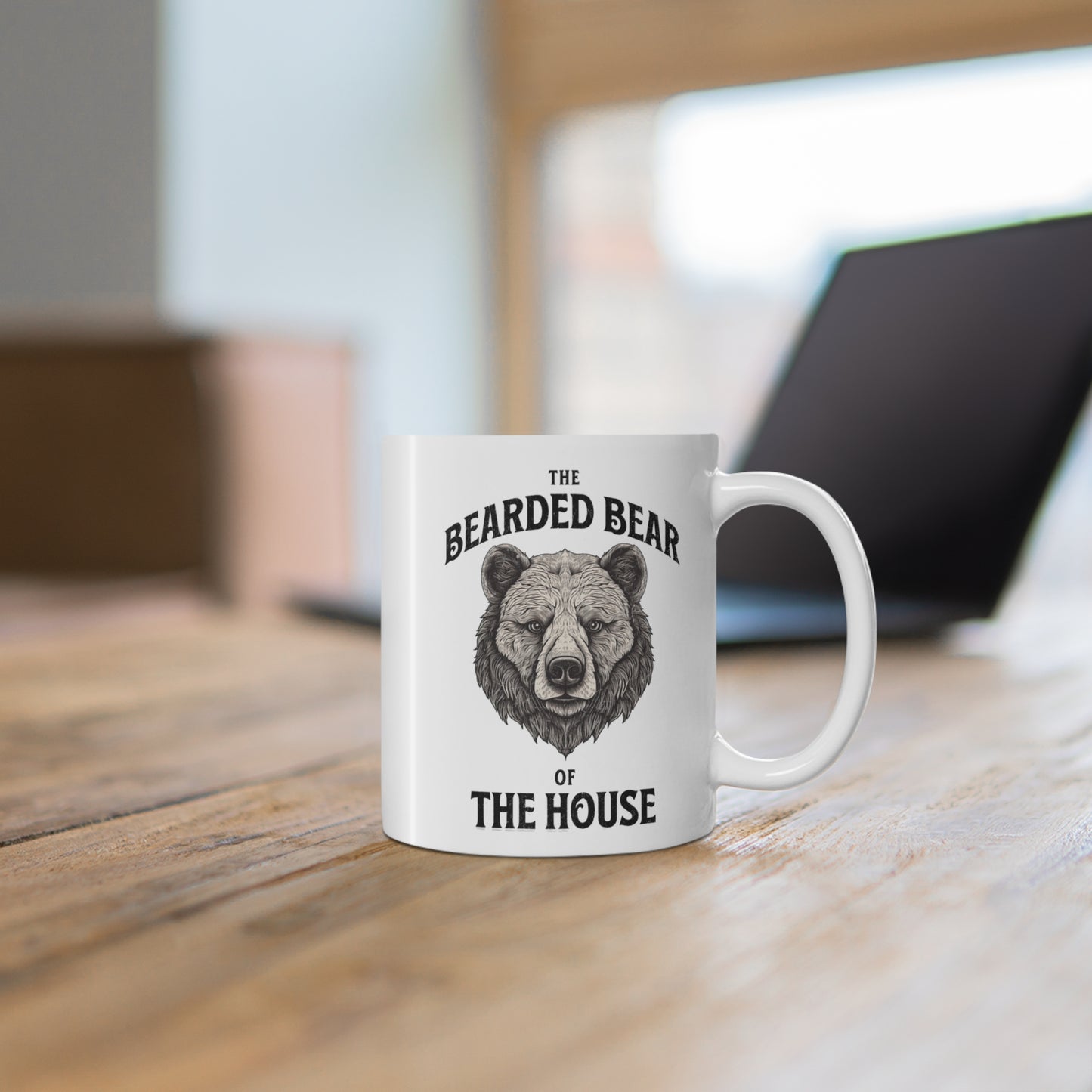 The Bearded Bear of the House Ceramic Coffee Mug