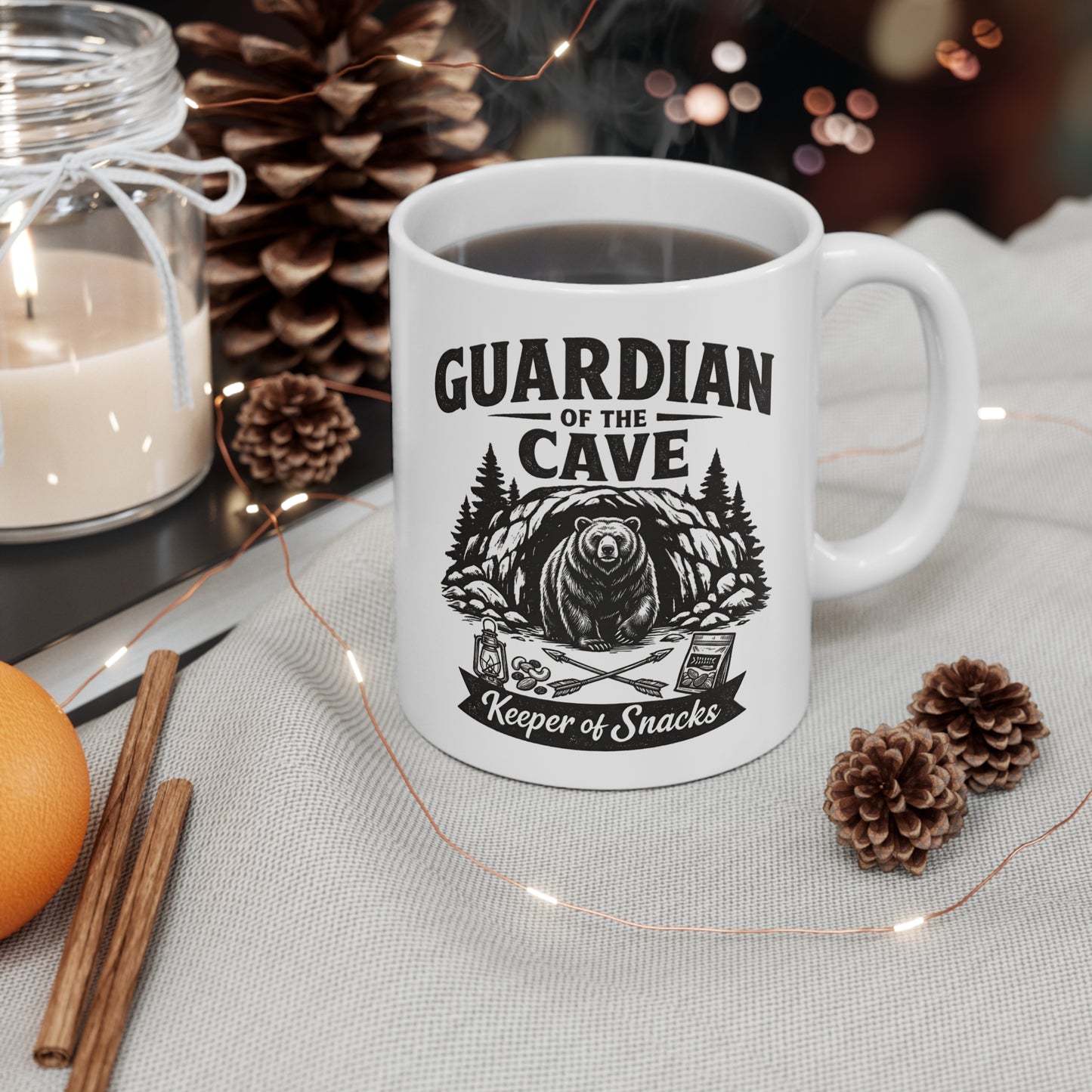 Guardian of the Cave & Keeper of Snacks Mug 11oz