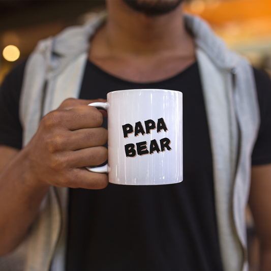 Beary Quiet 'PAPA BEAR' Cool Coffee Mug